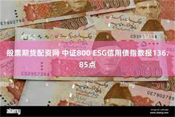 股票期货配资网 中证800 ESG信用债指数报136.85点