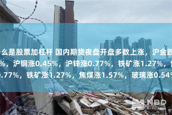 什么是股票加杠杆 国内期货夜盘开盘多数上涨，沪金跌0.02%，沪银涨0.55%，沪铜涨0.45%，沪锌涨0.77%，铁矿涨1.27%，焦煤涨1.57%，玻璃涨0.54%